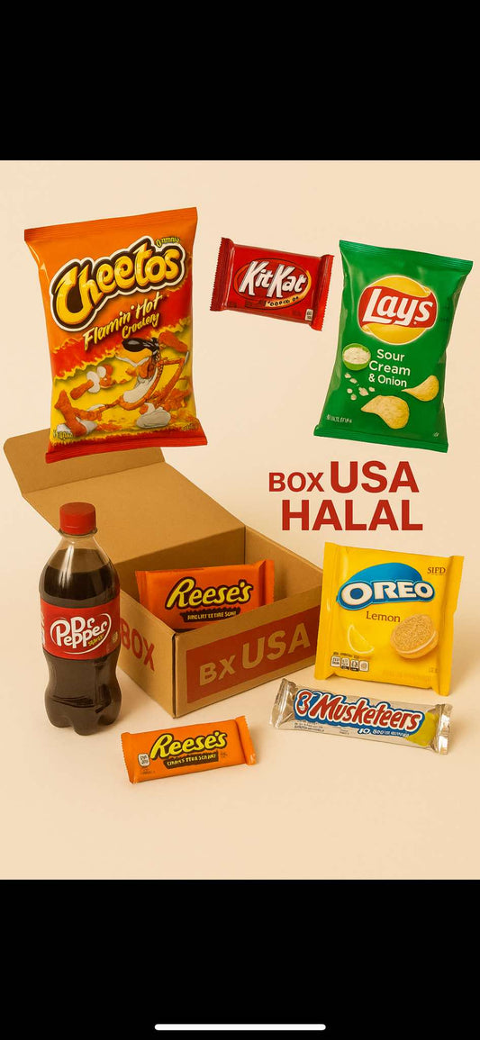 Box USA HALAL 🇺🇸 – Goût extrême version 100% certifiée